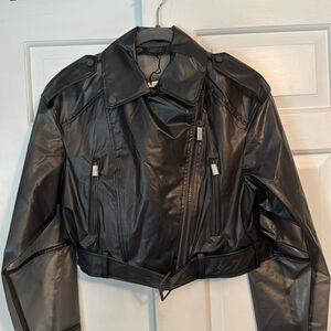 Zara cropped water proof jacket